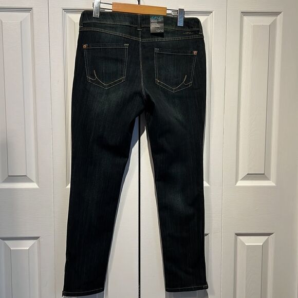 INC REGULAR FIT SKINNY‎ LEG DARK WASH JEANS SIZE 10 NWT - Picture 5 of 11